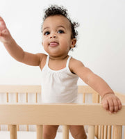 Solid Organic Cotton Baby Camisole Bodysuits 3 Pack